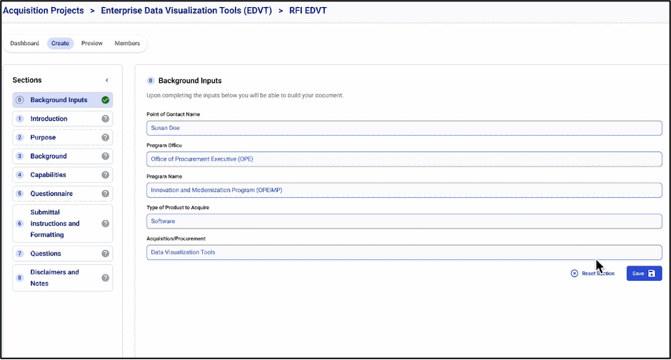 A sample workflow