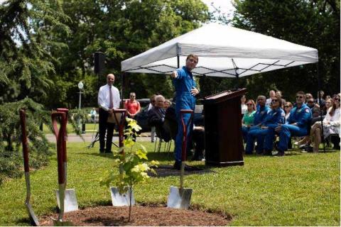 Ceremony for Artemis Moon Tree Project